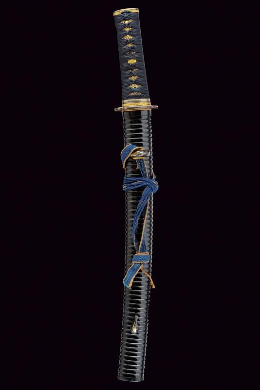 Sunobe wakizashi firmato Ju Kane Ari con bellissima koshirae