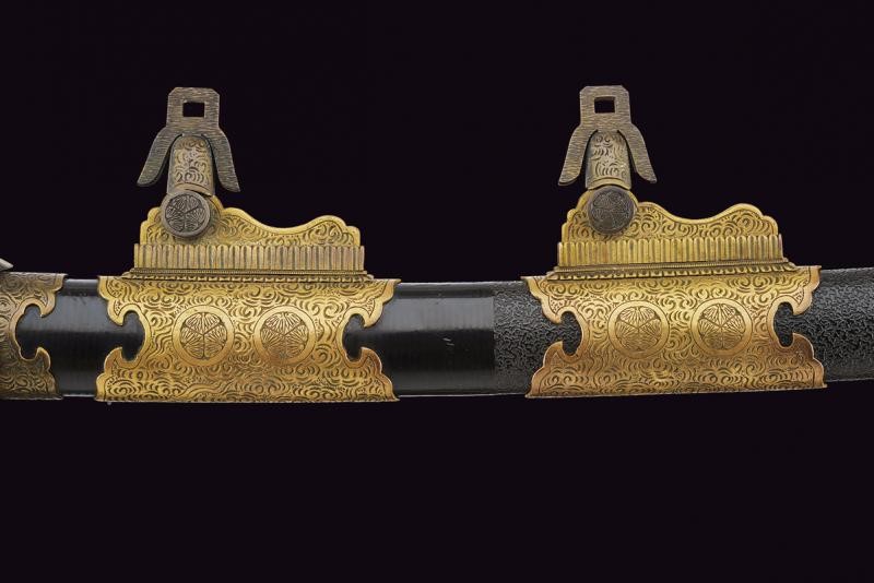 Interessante e raro tachi con firma Kuni Karachi no Kami Fujiwara Masahiro