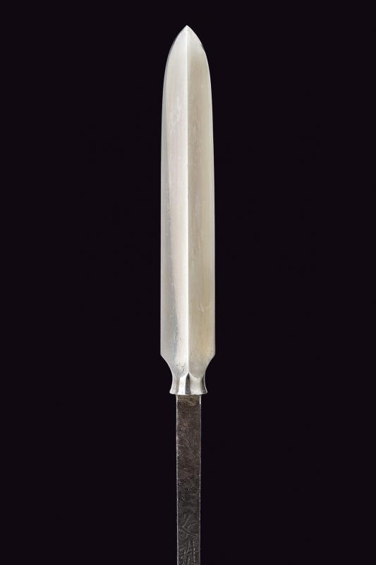 Monju Kane Hisa, Yari in shirasaya, Giappone, Periodo Edo, lunghezza 37.2 cm