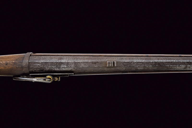 Raro teppo a miccia con canna incisa