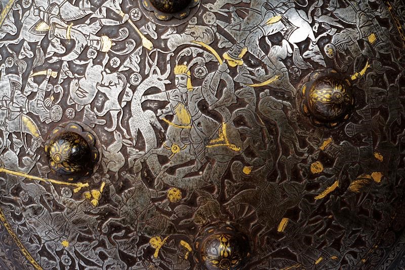 Indopersia, Grande sipar, ferro, diametro 49 cm, 1860 circa