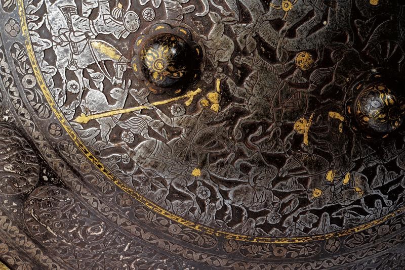 Indopersia, Grande sipar, ferro, diametro 49 cm, 1860 circa