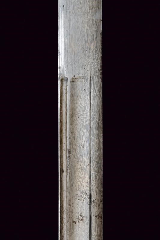Shamshir, spada damascata in argento, Impero Ottomano, Fine XVIII - Inizio XIX Secolo