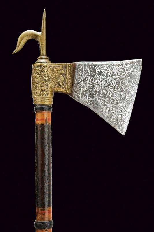 Indopersia, Tabar in ferro e ottone, XIX secolo