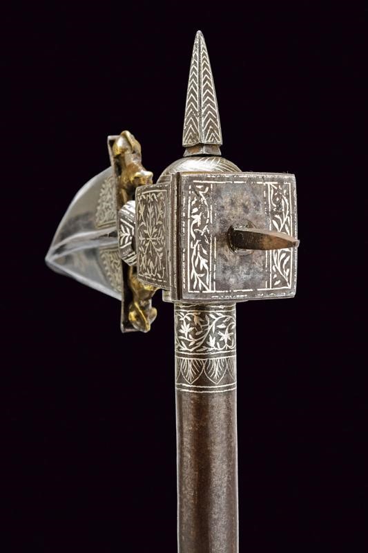 Martello d'armi Zaghnal, India, fine XIX secolo, lunghezza 65 cm