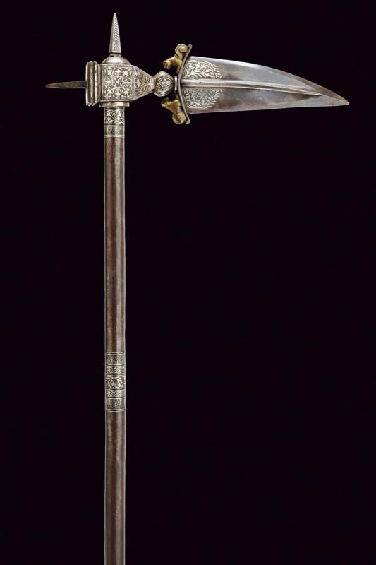 Martello d'armi Zaghnal, India, fine XIX secolo, lunghezza 65 cm