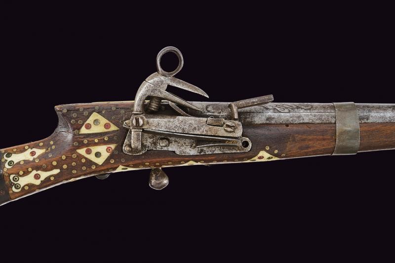 Pistola a pietra focaia alla morlacca, tecnica Balcani, XIX secolo