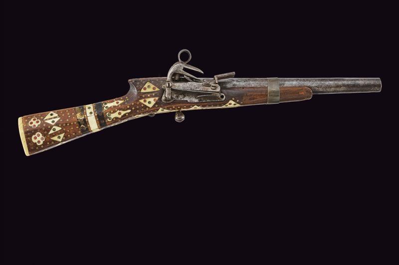 Pistola a pietra focaia alla morlacca, tecnica Balcani, XIX secolo