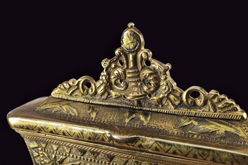Cartucciera, argento dorato e niellato, Grecia, Fine del XIX Secolo