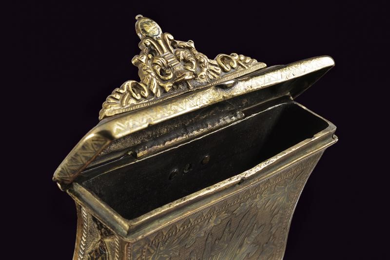 Cartucciera, argento dorato e niellato, Grecia, Fine del XIX Secolo