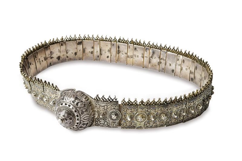 Cintura in argento, tecnica Balcani, fine XIX secolo