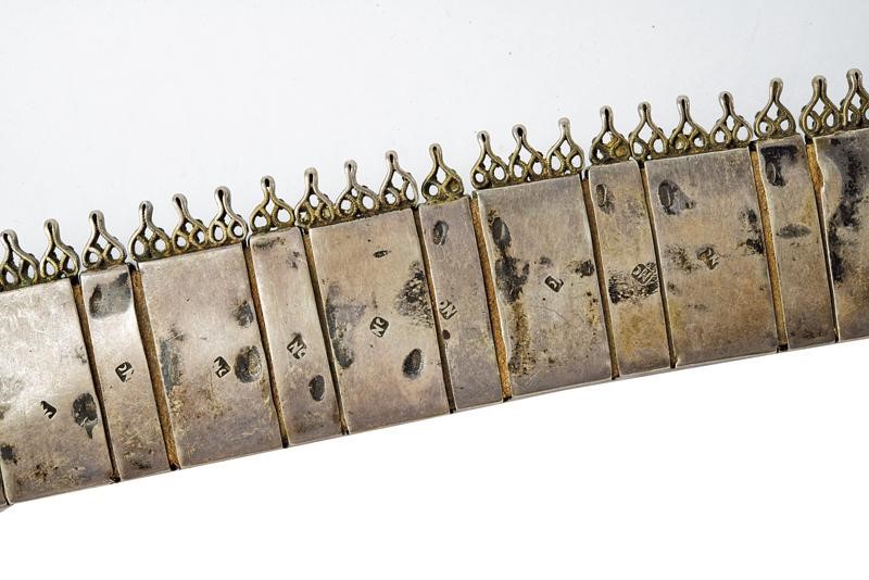 Cintura in argento, tecnica Balcani, fine XIX secolo