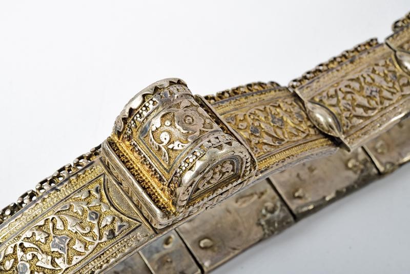 Cintura in argento, tecnica Caucaso, fine XIX secolo
