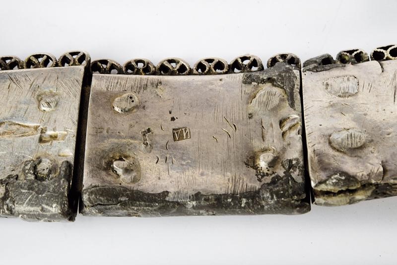 Cintura in argento, tecnica Caucaso, fine XIX secolo
