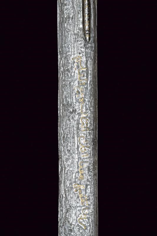 Pedang Lurus, Lama dritta in fine pamor, Giava, 1900 circa