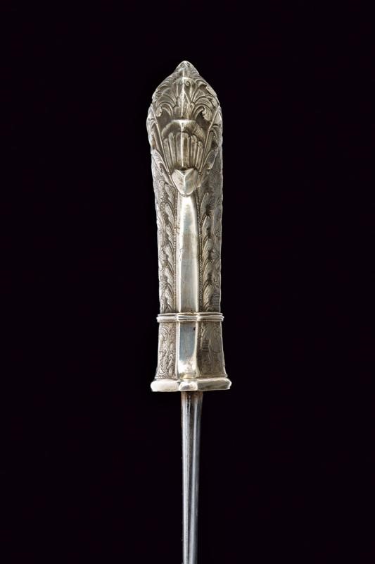Bel golok, fornimenti in argento, Giava, Fine XIX Secolo