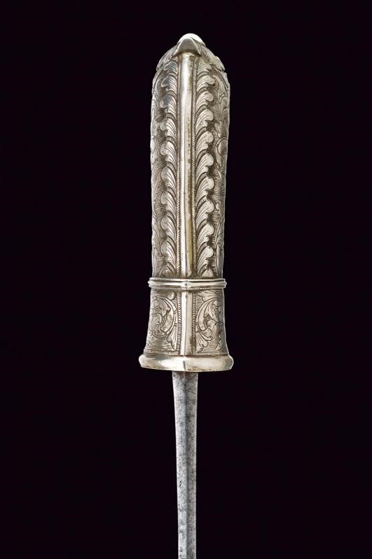 Bel golok, fornimenti in argento, Giava, Fine XIX Secolo