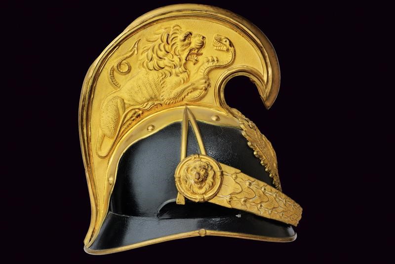 Elmo da ufficiale dei dragoni, Modello 1905, Austria, 1910 circa