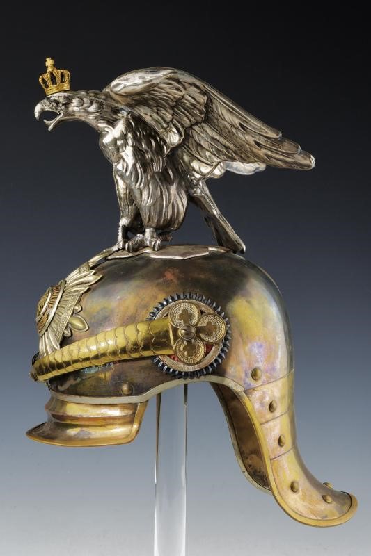 Elmo da sottufficiale del reggimento "Garde du Corps", Prussia, circa 1900