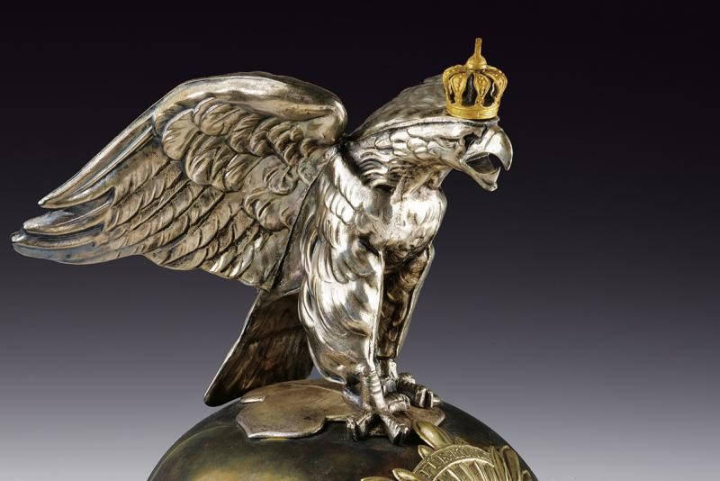 Elmo da sottufficiale del reggimento "Garde du Corps", Prussia, circa 1900