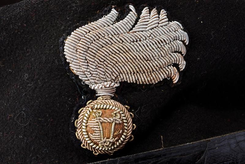 Berretto da carabiniere, Regno d'Italia, altezza 11 cm