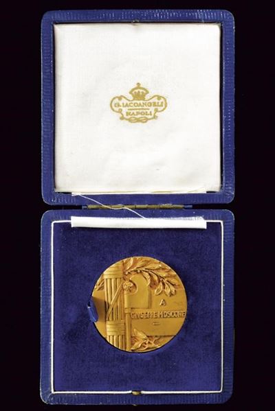 Moscone, Medaglia commemorativa dell'Istituto Foto-Radio-Terapico, oro 18 Kt, 1929
