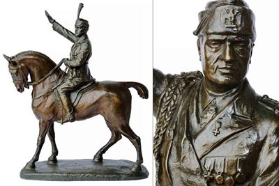 Tadolini, Statua equestre di Benito Mussolini, Roma, 1927