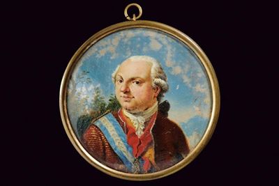 Ferdinando I di Borbone-Parma, Ducato di Parma e Piacenza - miniatura circolare