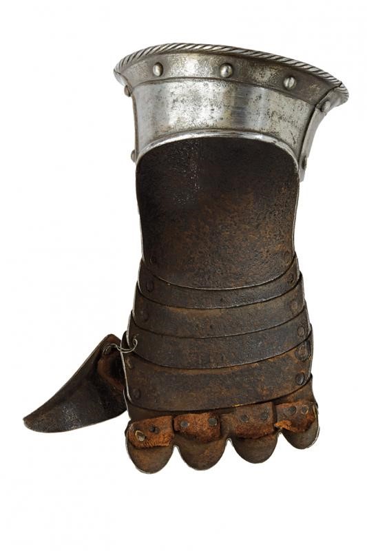 Manopola destra, ferro, lunghezza 25.5 cm, Germania, circa 1600