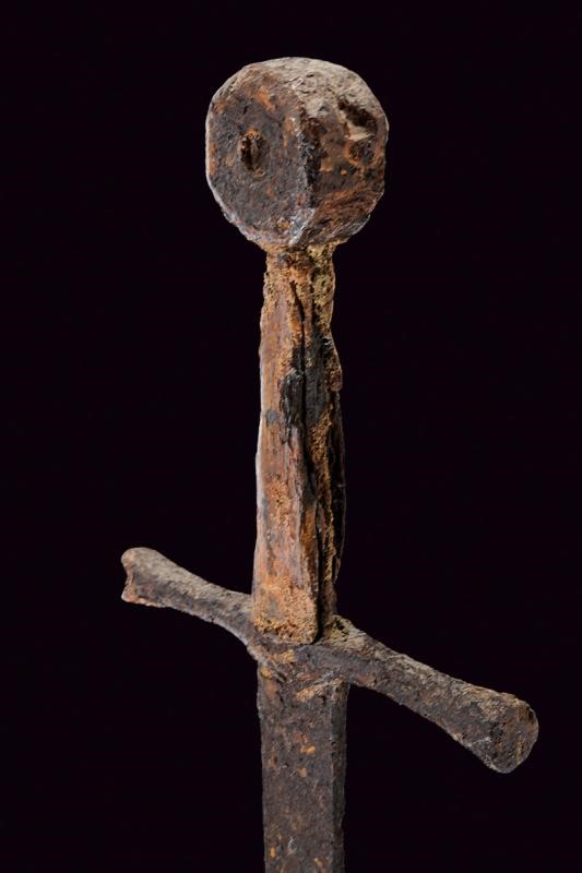 Spada da cavaliere, XIV Sec., Francia, lunghezza 116.5 cm