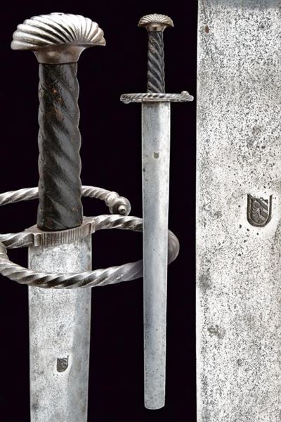 Spada da lanzichenecco, tecnica svizzera, XVI - XVII secolo