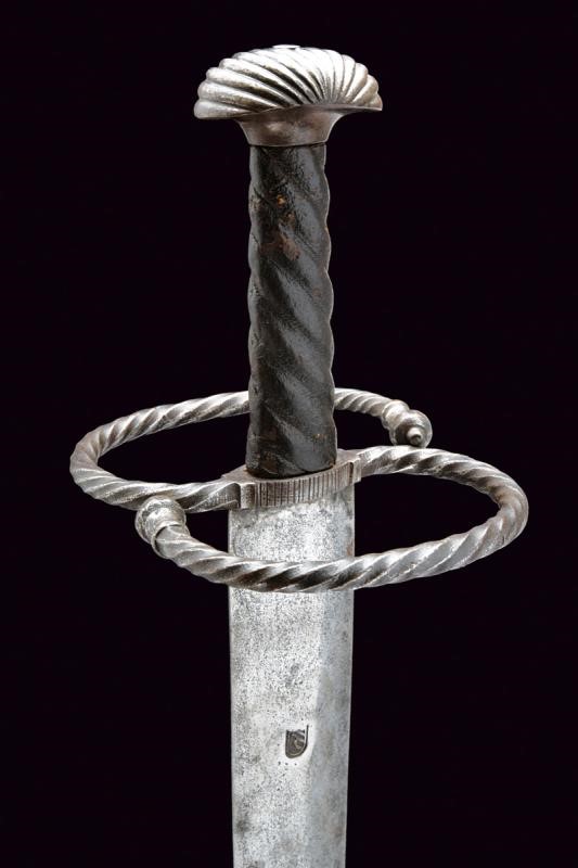 Spada da lanzichenecco, tecnica svizzera, XVI - XVII secolo