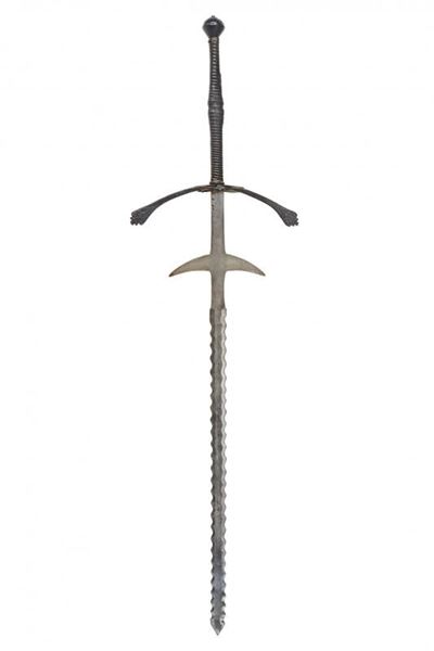 Spada a due mani, Bella flamberga, Germania, circa 1625