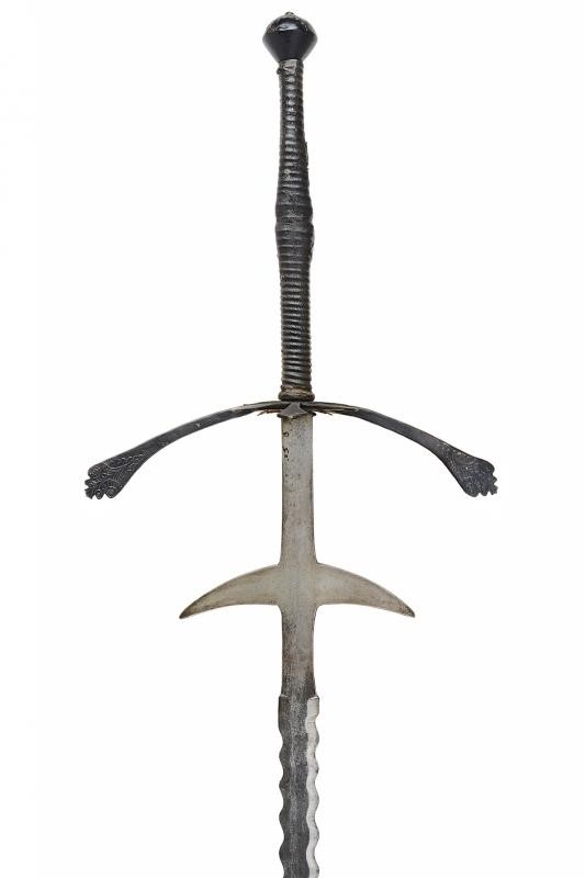Spada a due mani, Bella flamberga, Germania, circa 1625