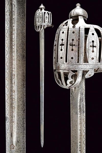 Spada a gabbia (Claymore) scozzese, circa 1745