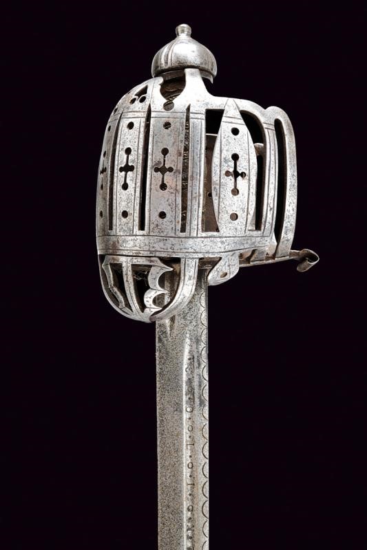 Spada a gabbia (Claymore) scozzese, circa 1745