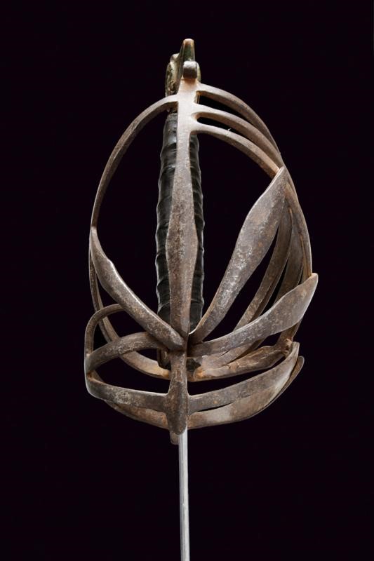 Schiavona, lama dritta a due fili del XVII secolo, Veneto