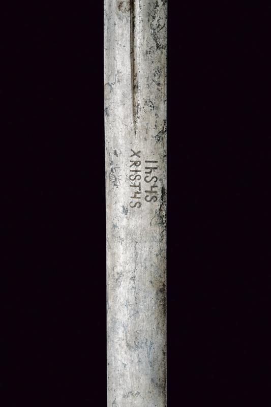 Schiavona, lama dritta a due fili del XVII secolo, Veneto