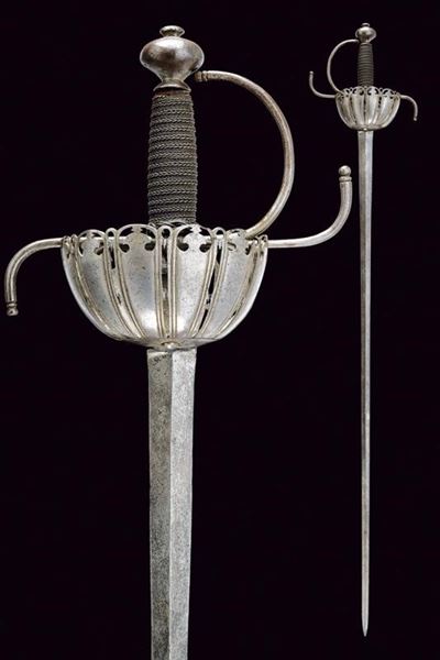 Spada a tazza, Italia o Spagna, Seconda metà del XVII secolo