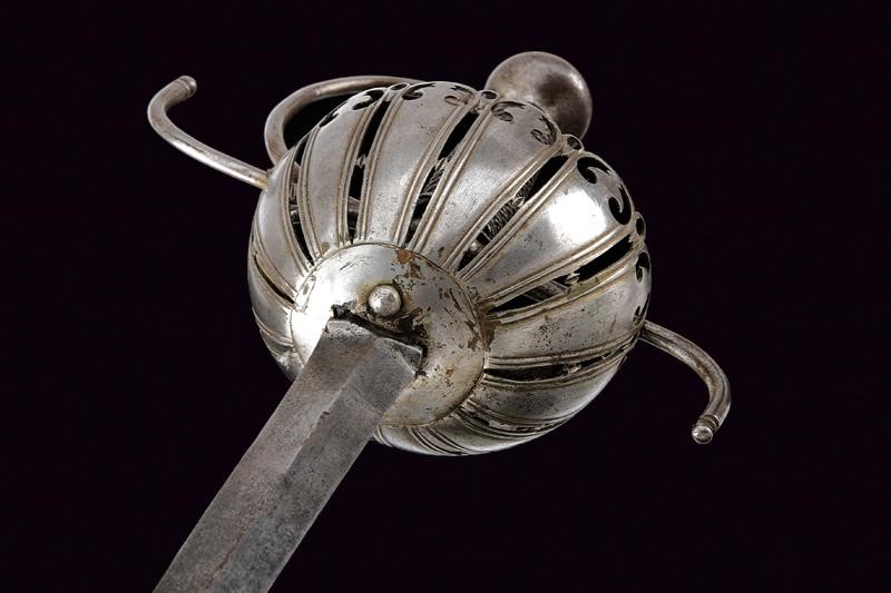 Spada a tazza, Italia o Spagna, Seconda metà del XVII secolo