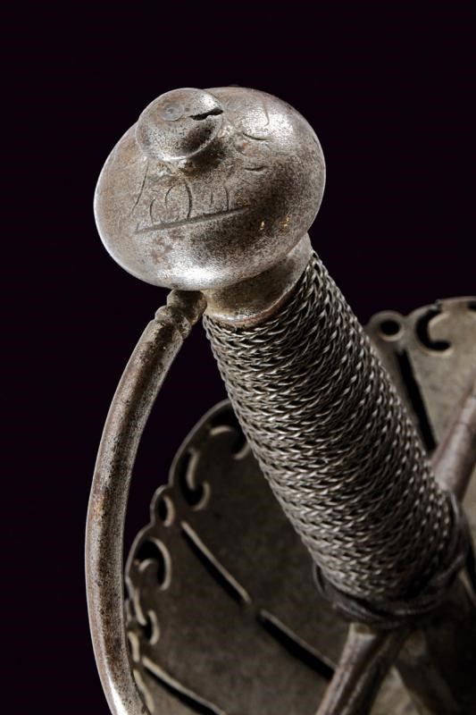 Spada a tazza, Italia o Spagna, Seconda metà del XVII secolo