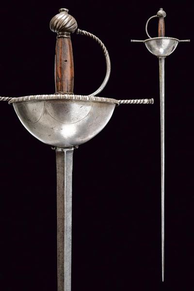 Spada a tazza, Italia o Spagna, Seconda metà del XVII Secolo