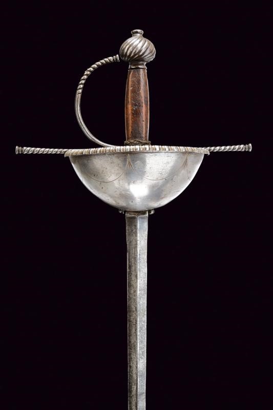 Spada a tazza, Italia o Spagna, Seconda metà del XVII Secolo