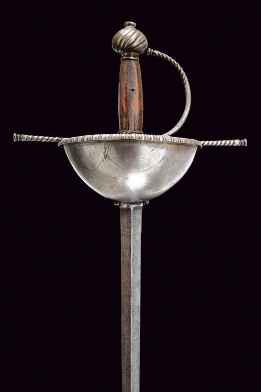 Spada a tazza, Italia o Spagna, Seconda metà del XVII Secolo