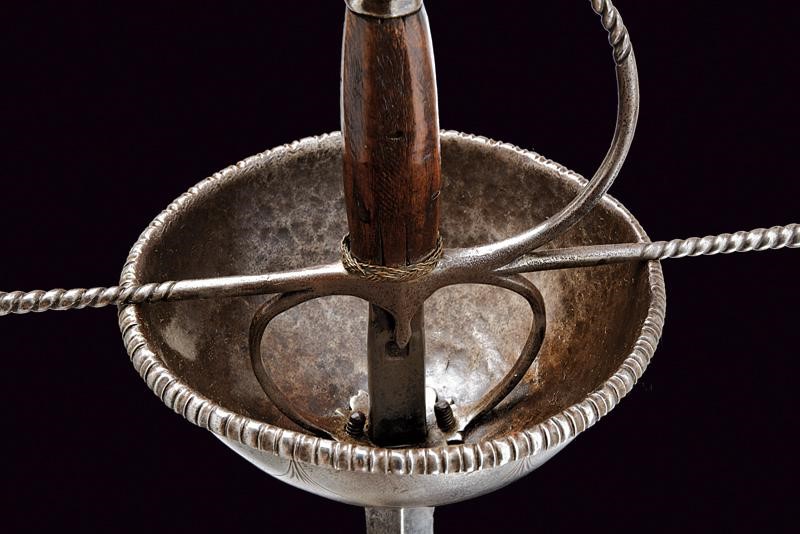 Spada a tazza, Italia o Spagna, Seconda metà del XVII Secolo