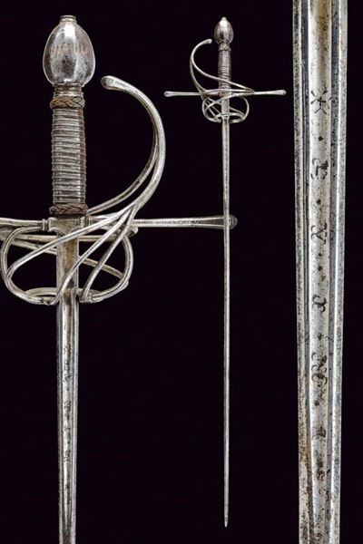 Spada da lato a tre vie, Italia, 1600 - 1610