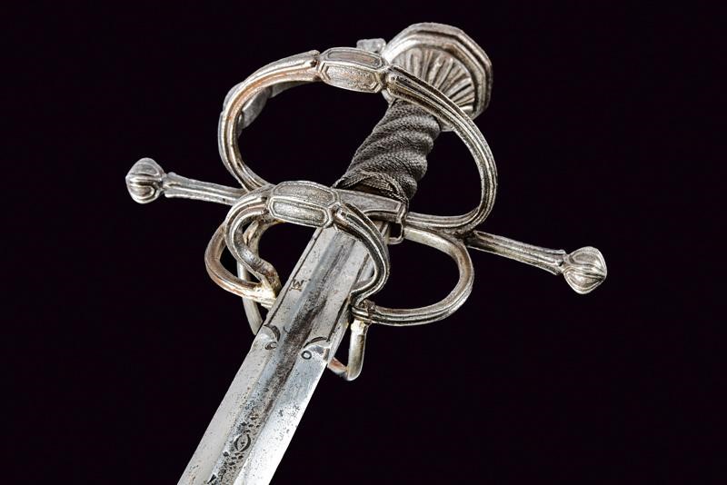 Spada da lato italiana, seconda metà del XVI secolo