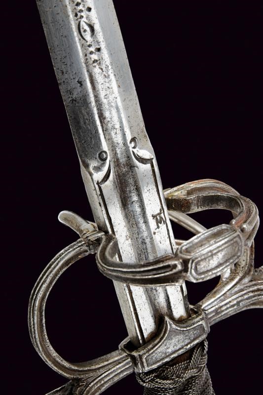 Spada da lato italiana, seconda metà del XVI secolo