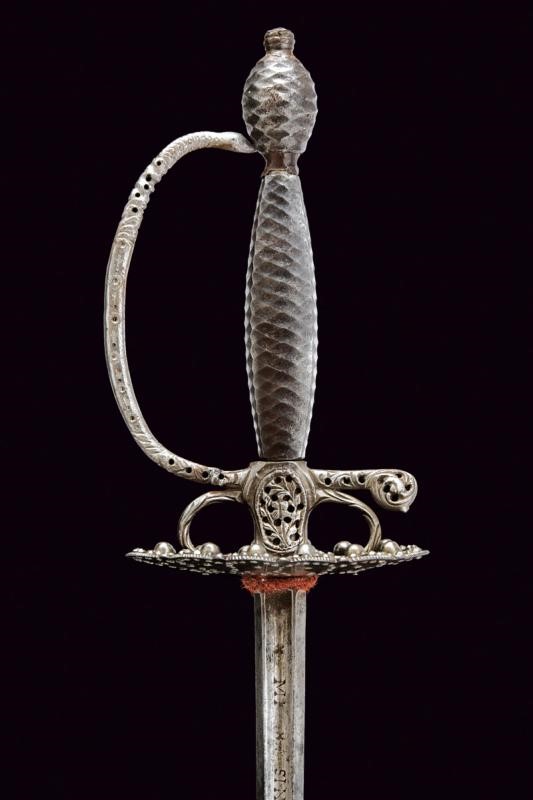 Spadino composito, ferro, lunghezza 101.5 cm, fine del XVIII Secolo