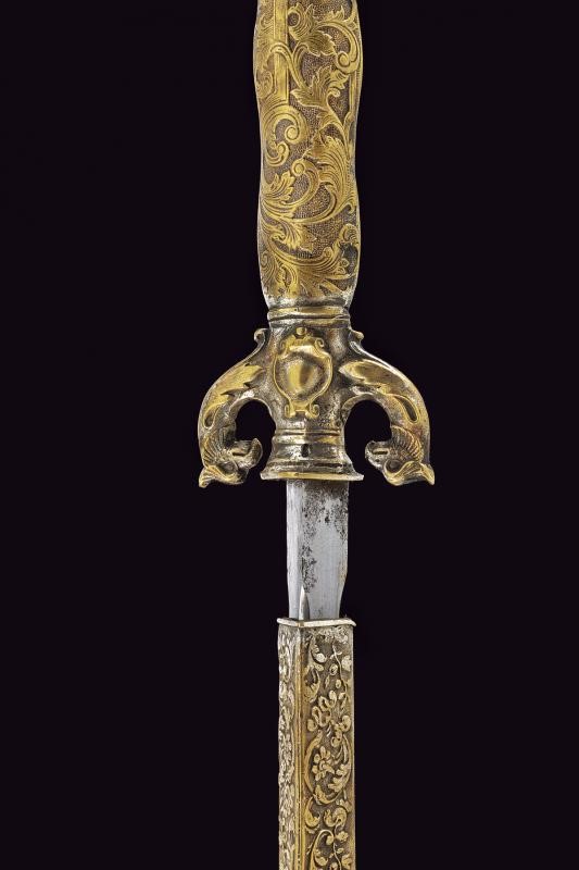 Stiletto con fodero, Francia, circa 1860